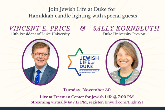 Join JLD for 8 Nights of Hanukkah; photos of Vincent Price and Sally Kornbluth